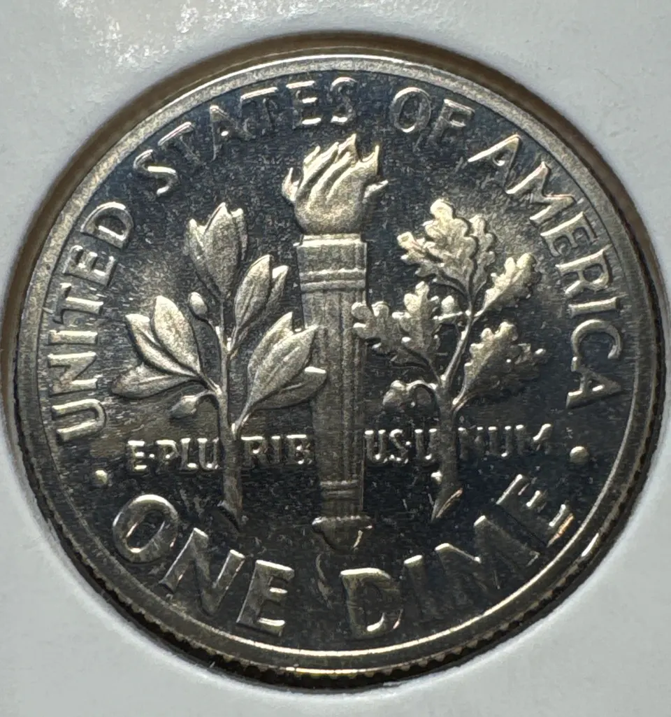 1971-S Roosevelt Dime Ungraded — back