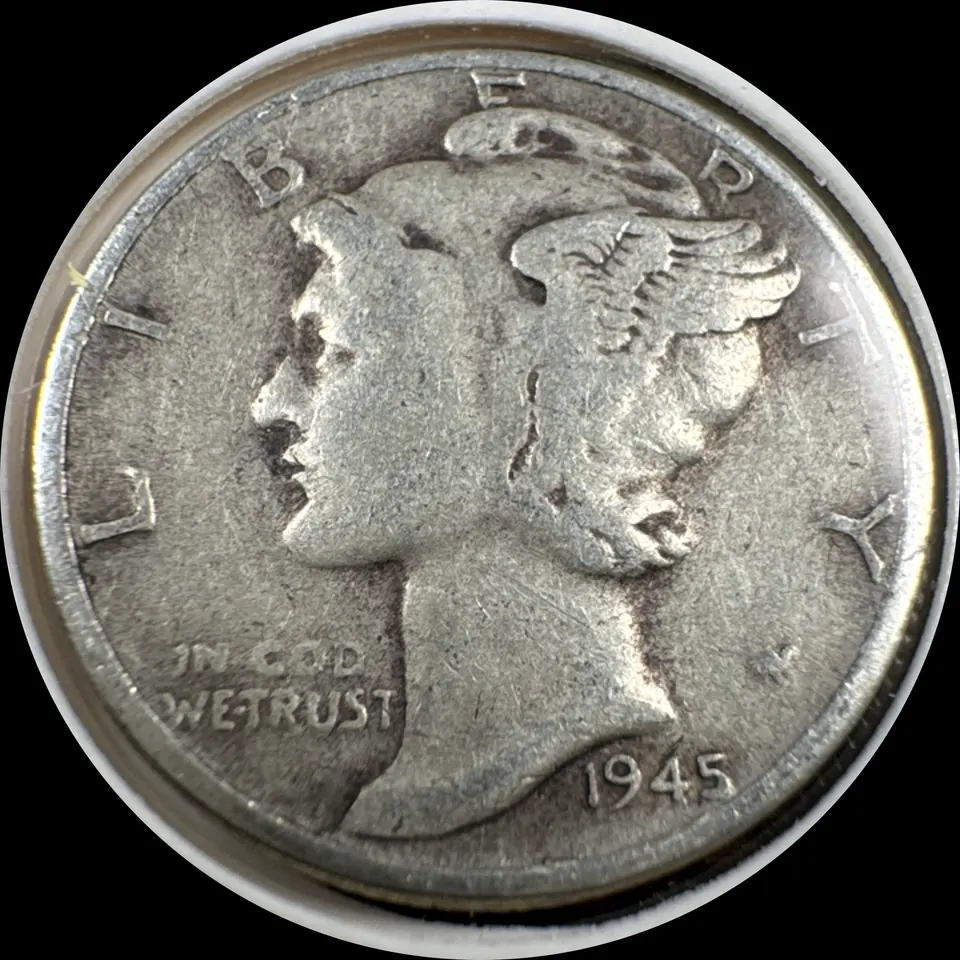 1945-P Mercury Dime Ungraded — front