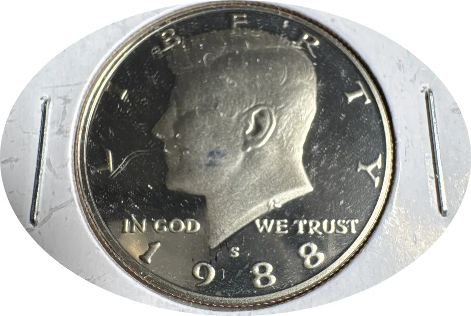 1988-S Kennedy Half Dollar Ungraded — front