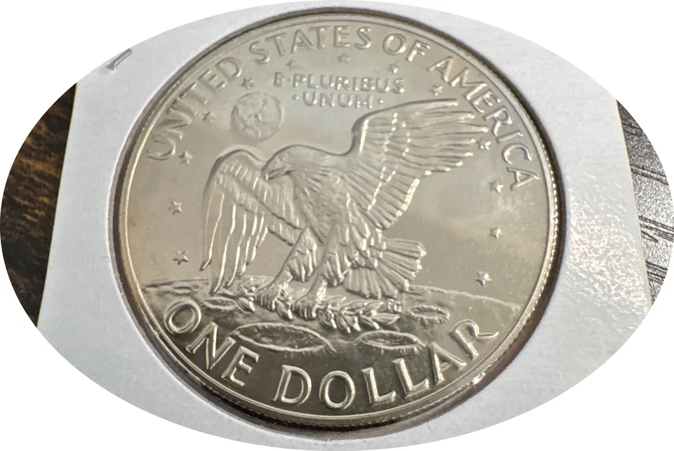 1974-S Eisenhower Dollar Ungraded — back