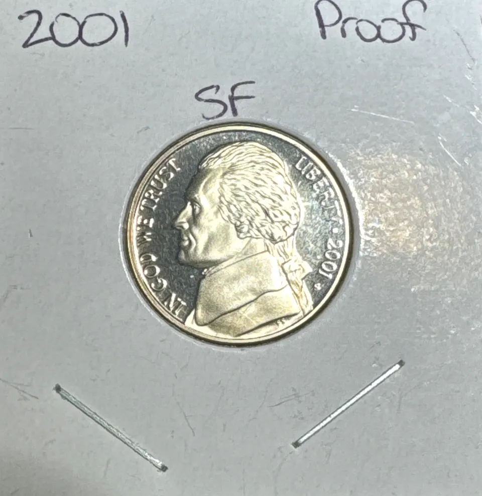 2001-S Jefferson Nickel Ungraded — front