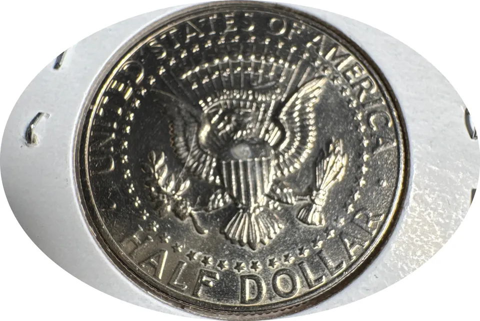 1987-P Kennedy Half Dollar Ungraded — back