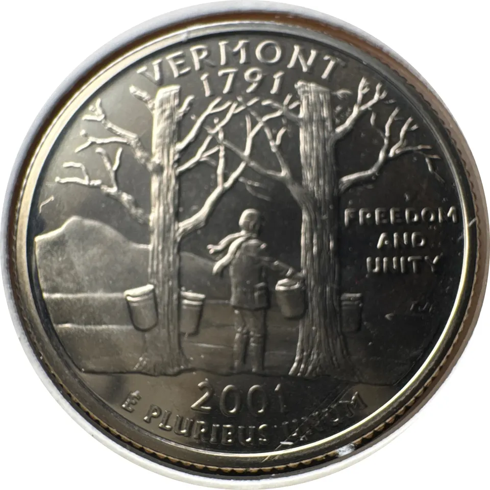 2001-S Washington Quarter Ungraded — back