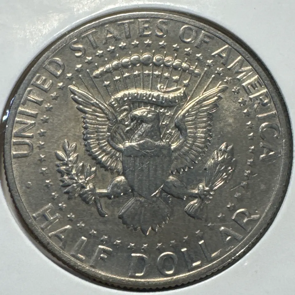 1973-P Kennedy Half Dollar Ungraded — back