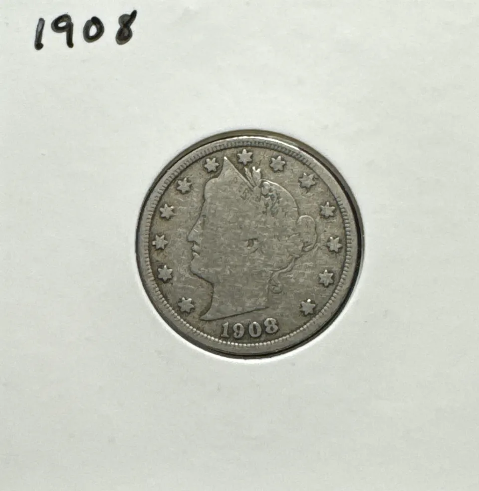 1908-P Liberty V Nickel Ungraded — front