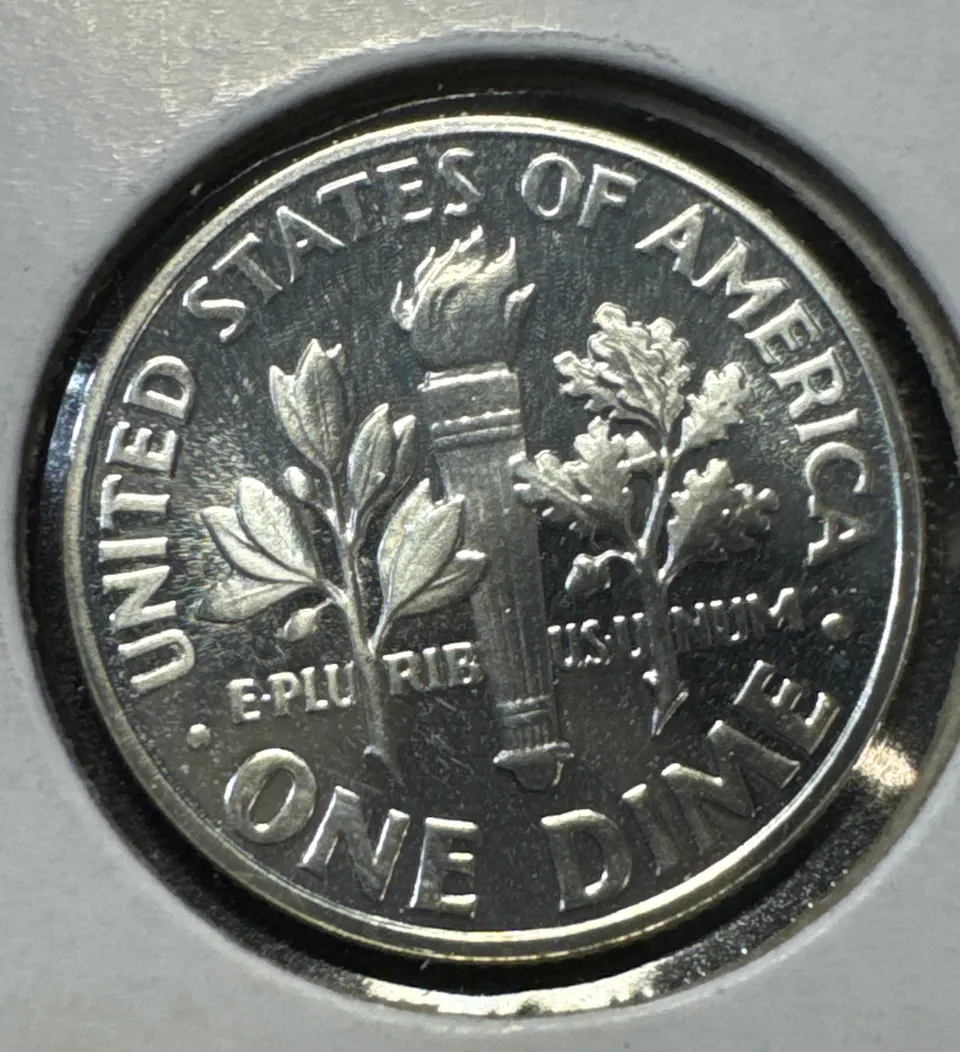 1964-P Roosevelt Dime Ungraded — back