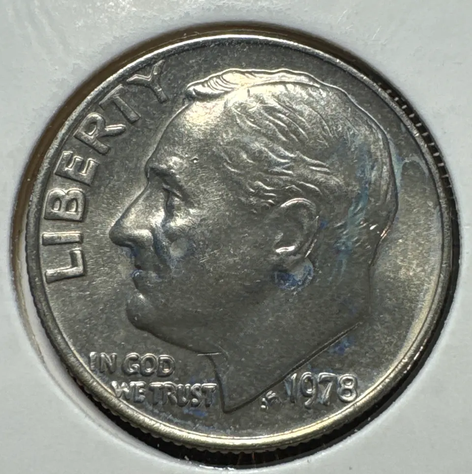1978-P Roosevelt Dime Ungraded — front