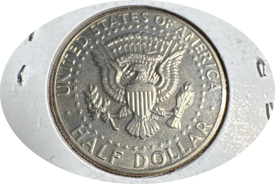 1971-P Kennedy Half Dollar Ungraded — back