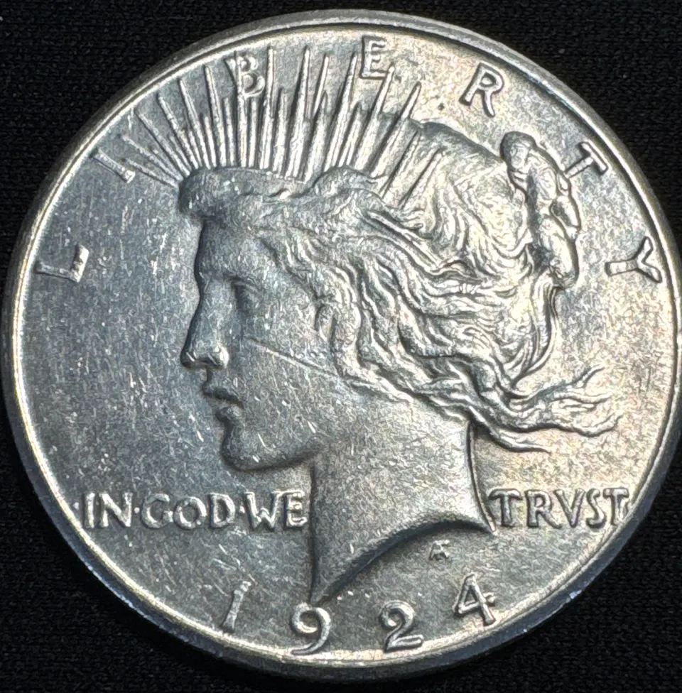 1924-S Peace Dollar Ungraded — front