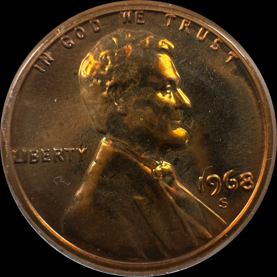 1968-S Lincoln Cent Ungraded — front