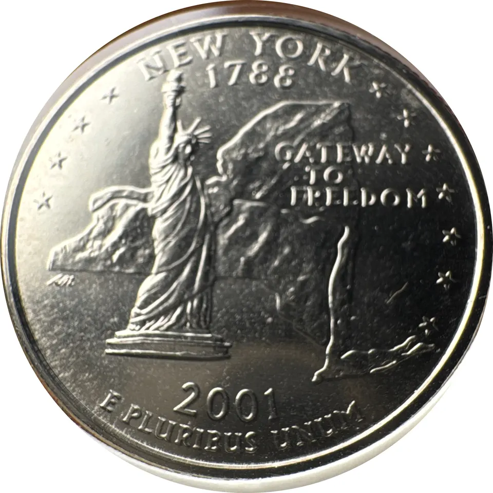 2001-P Washington Quarter Ungraded — back