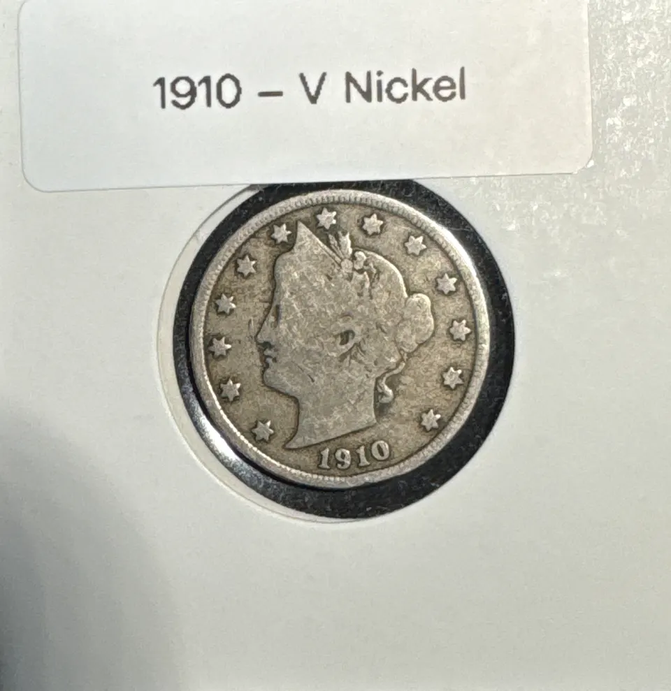 1910-P Liberty V Nickel Ungraded — front