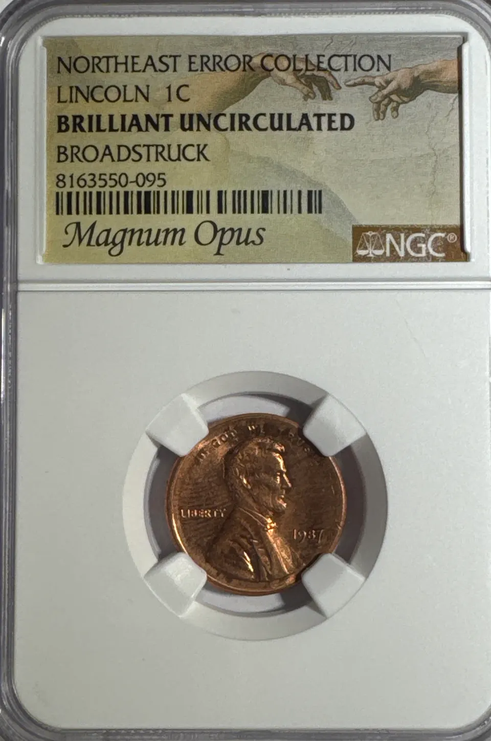 1987-P Lincoln Cent BU — front