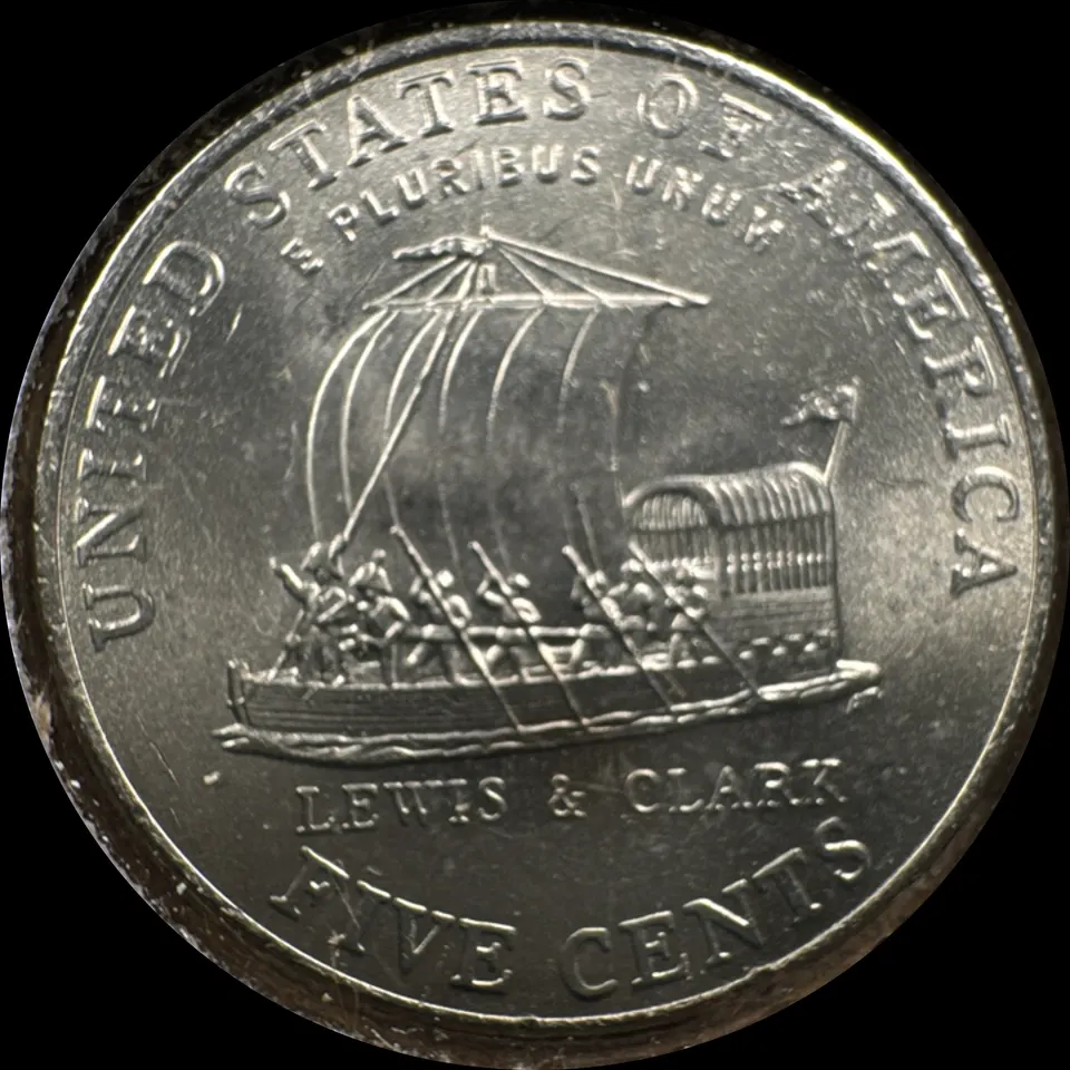 2004-P Jefferson Nickel Ungraded — back