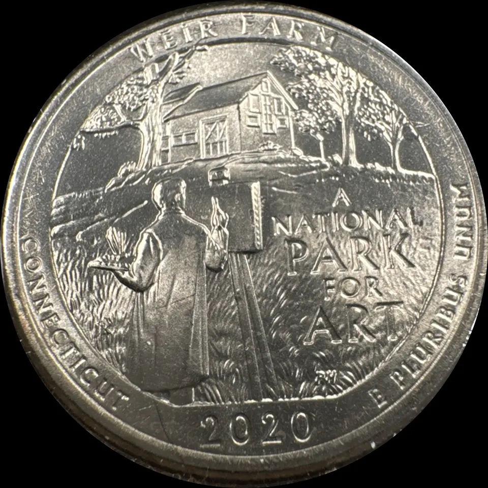 2020-P Washington Quarter Ungraded — back