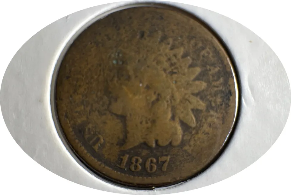 1867-P Indian Head Cent Ungraded — front