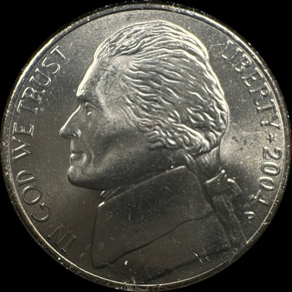 2004-P Jefferson Nickel Ungraded — front