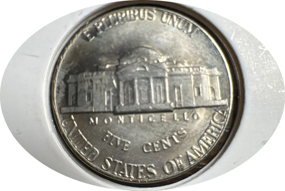 1975-D Jefferson Nickel Ungraded — back