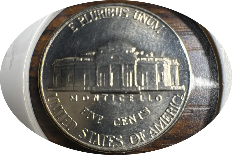 1989-P Jefferson Nickel Ungraded — back