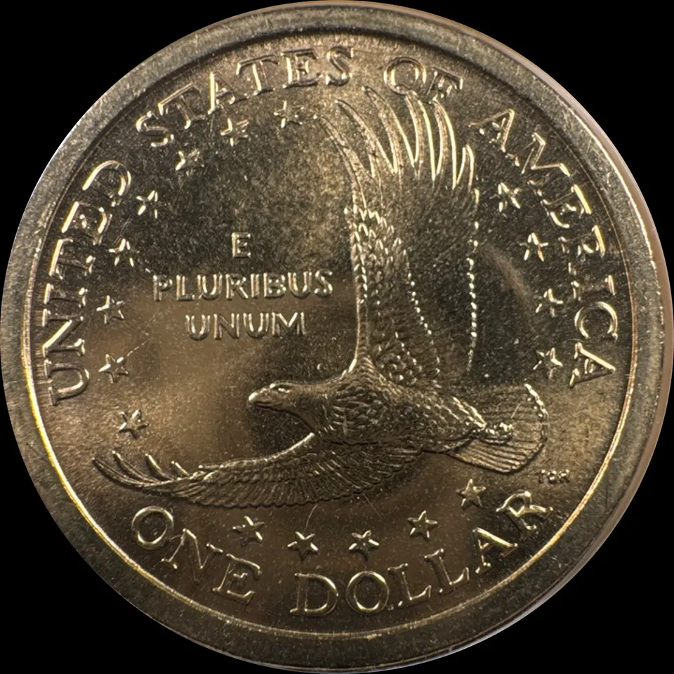 2000-P Sacagawea Dollar Ungraded — back