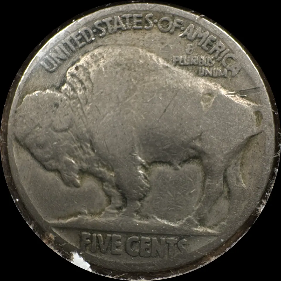 1920-P Buffalo Nickel Ungraded — back