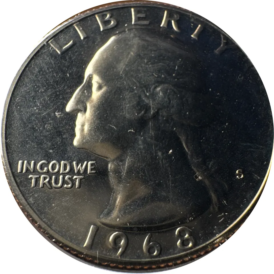 1968-S Washington Quarter Ungraded — front
