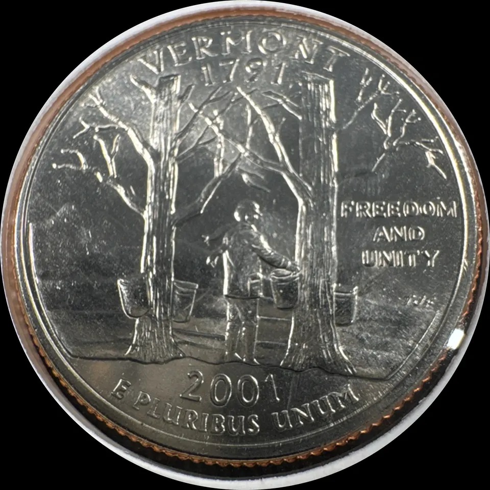 2001-P Washington Quarter Ungraded — back