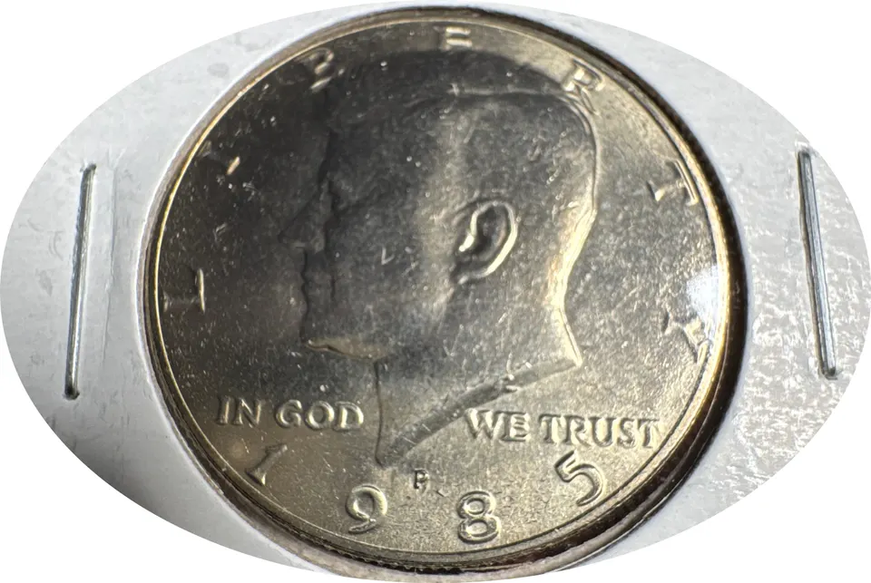 1985-P Kennedy Half Dollar Ungraded — front
