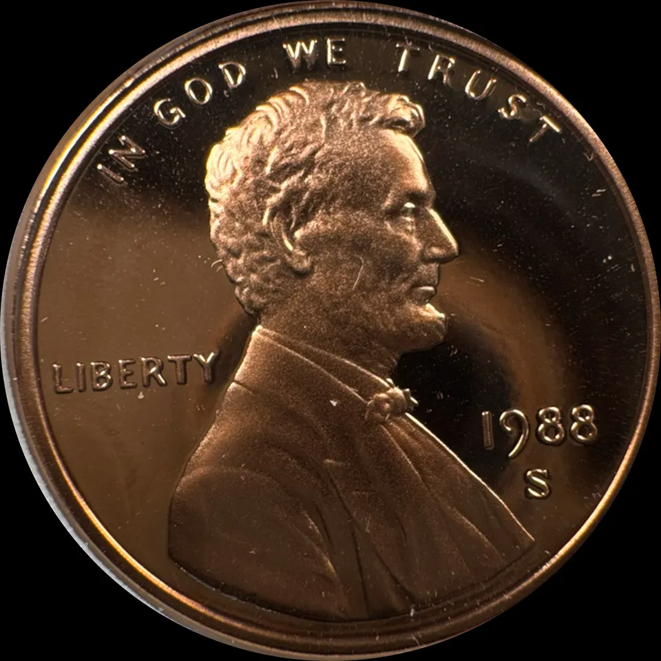 1988-S Lincoln Cent Ungraded — front