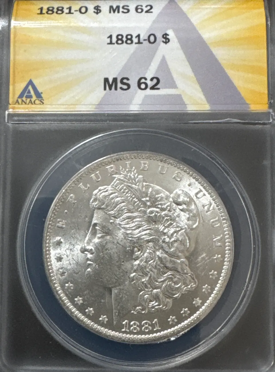 1881-O Morgan Dollar MS62 — front