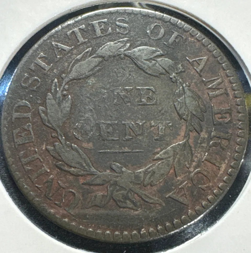 1830-P Coronet Head Large Cent Ungraded — back