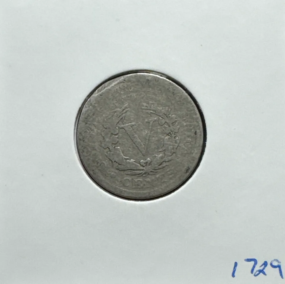 1903-P Liberty V Nickel Ungraded — back