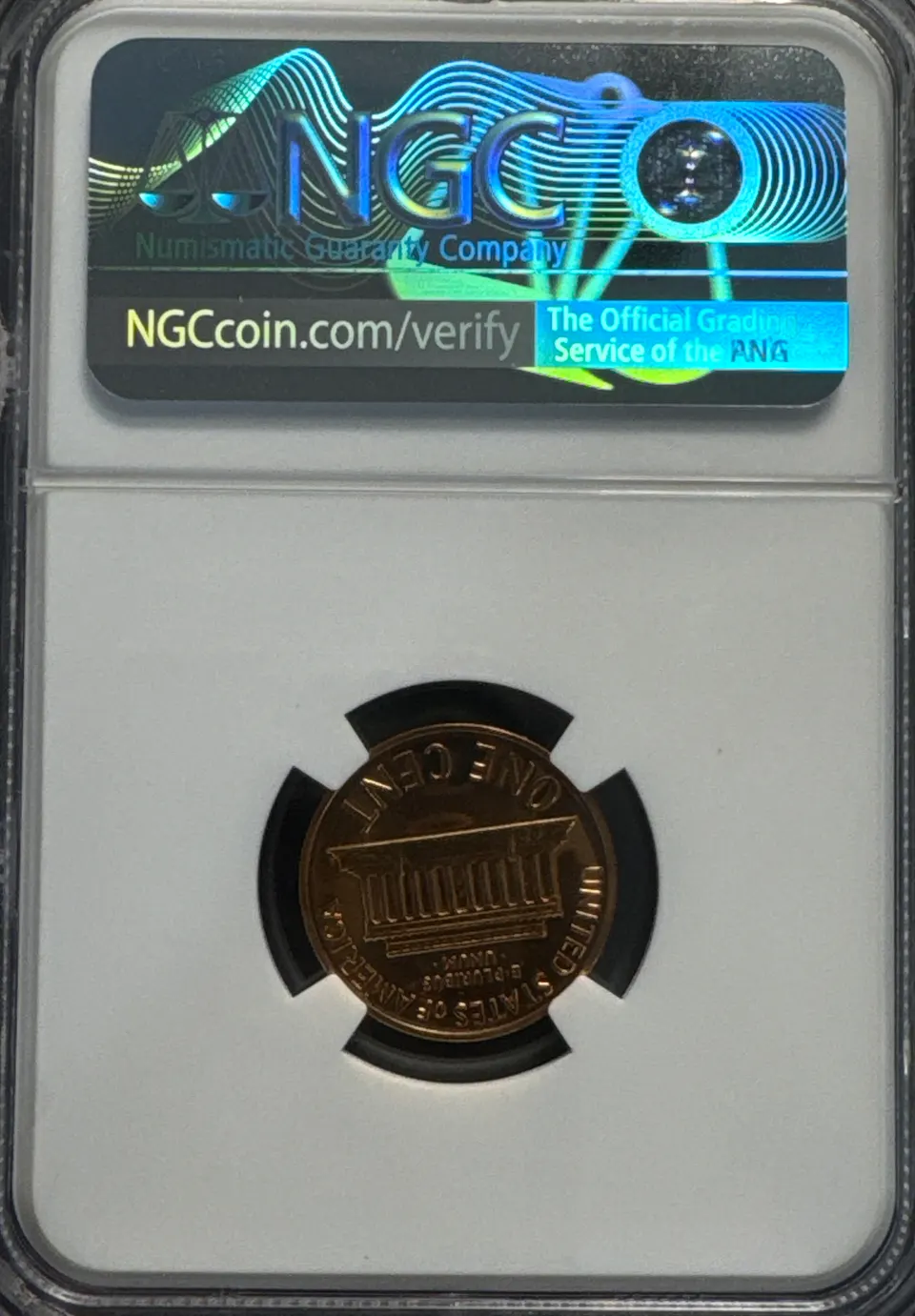1961-P Lincoln Cent PF67 — back