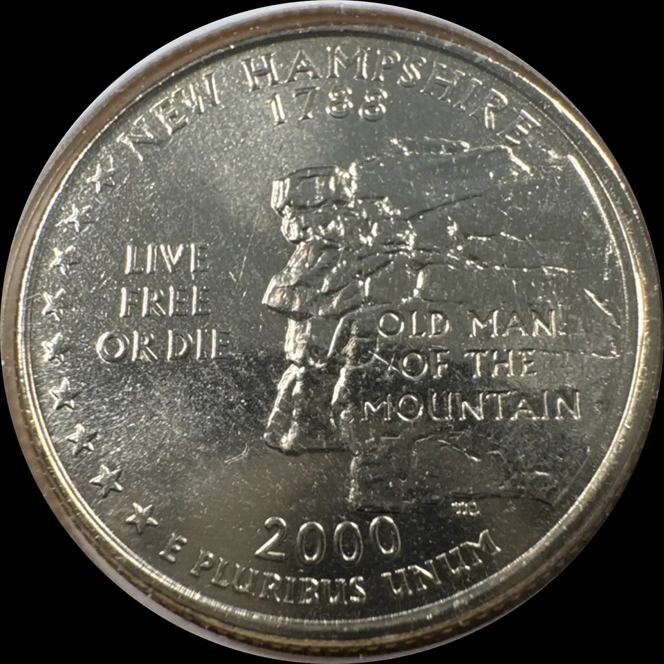 2000-P Washington Quarter Ungraded — back