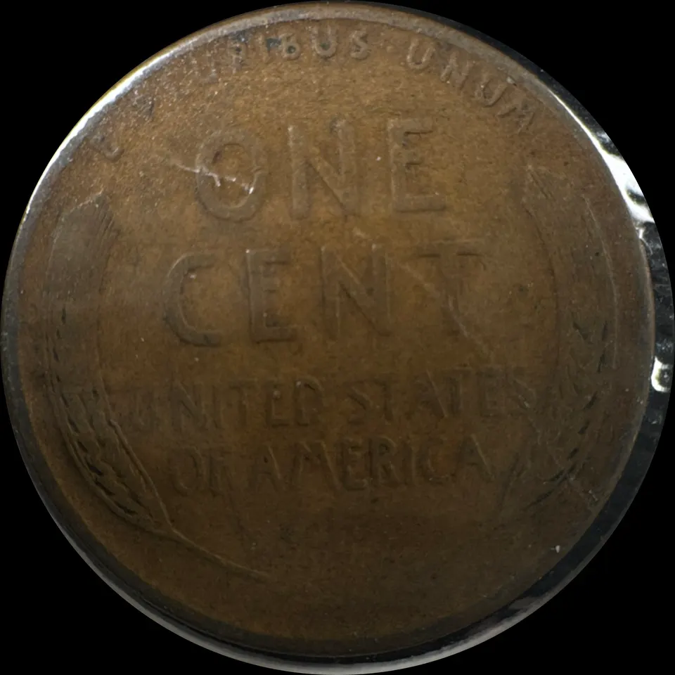 1938-S Lincoln Cent Ungraded — back
