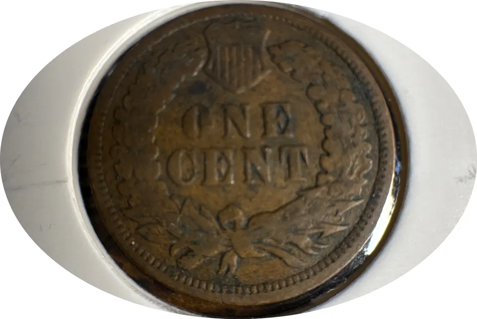 1890-P Indian Head Cent Ungraded — back