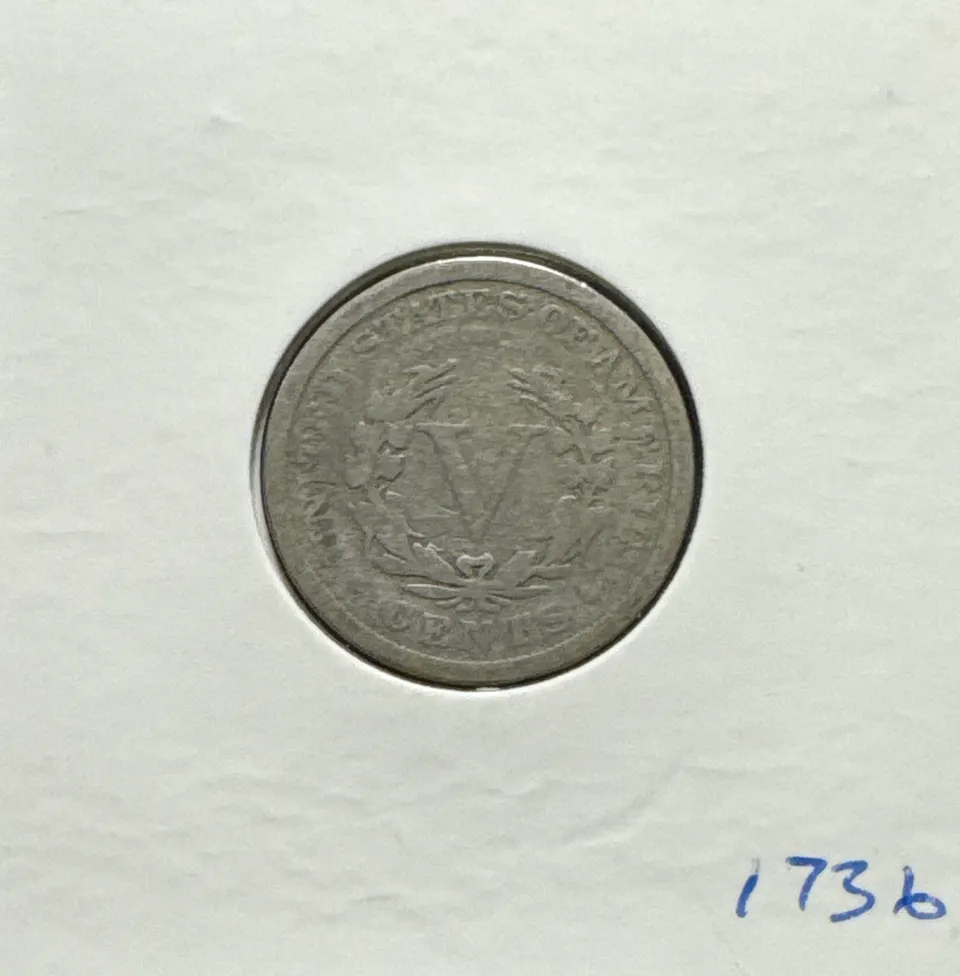 1906-P Liberty V Nickel Ungraded — back