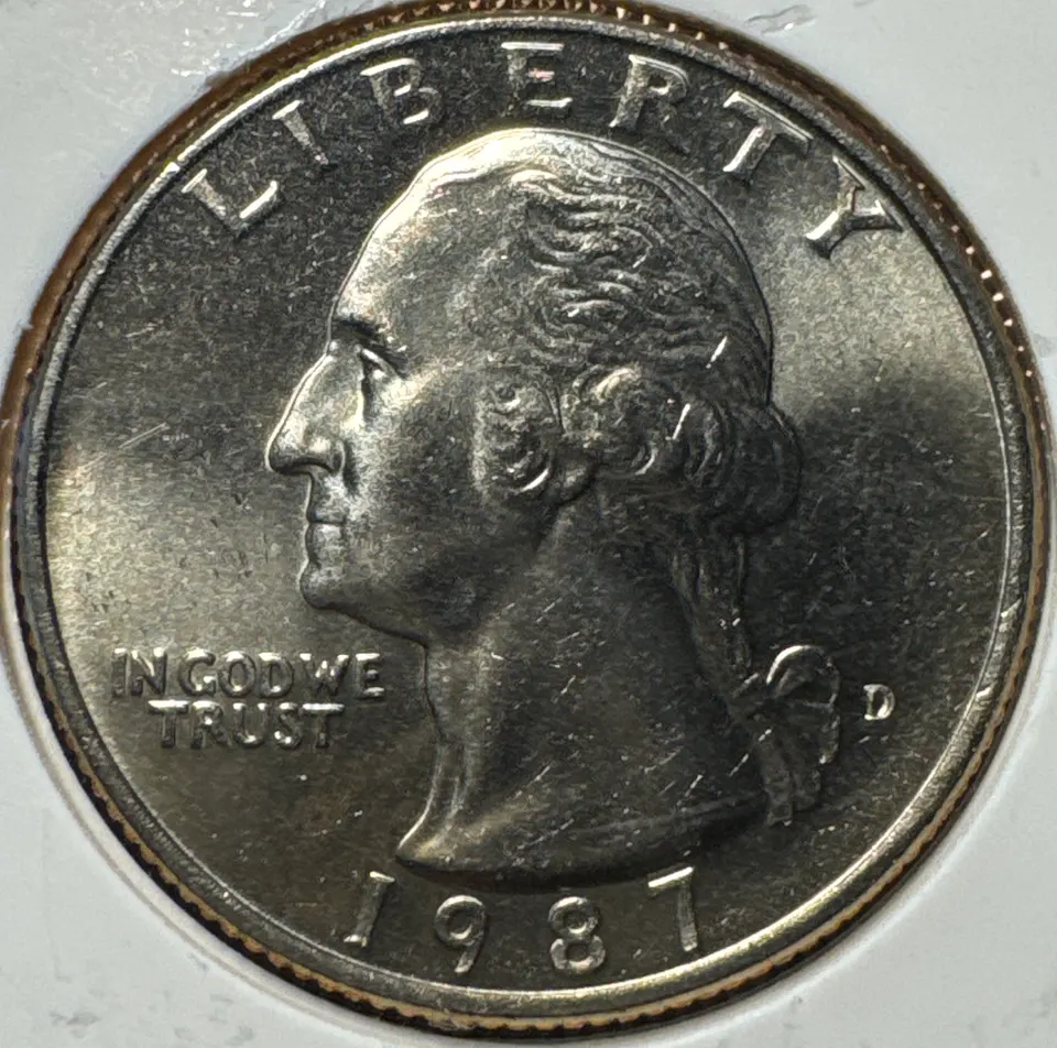 1987-D Washington Quarter Ungraded — front