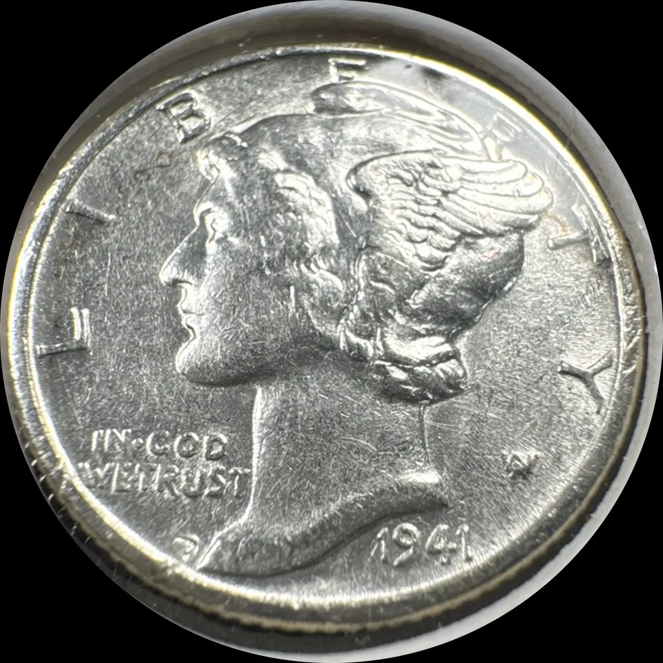1941-P Mercury Dime Ungraded — front