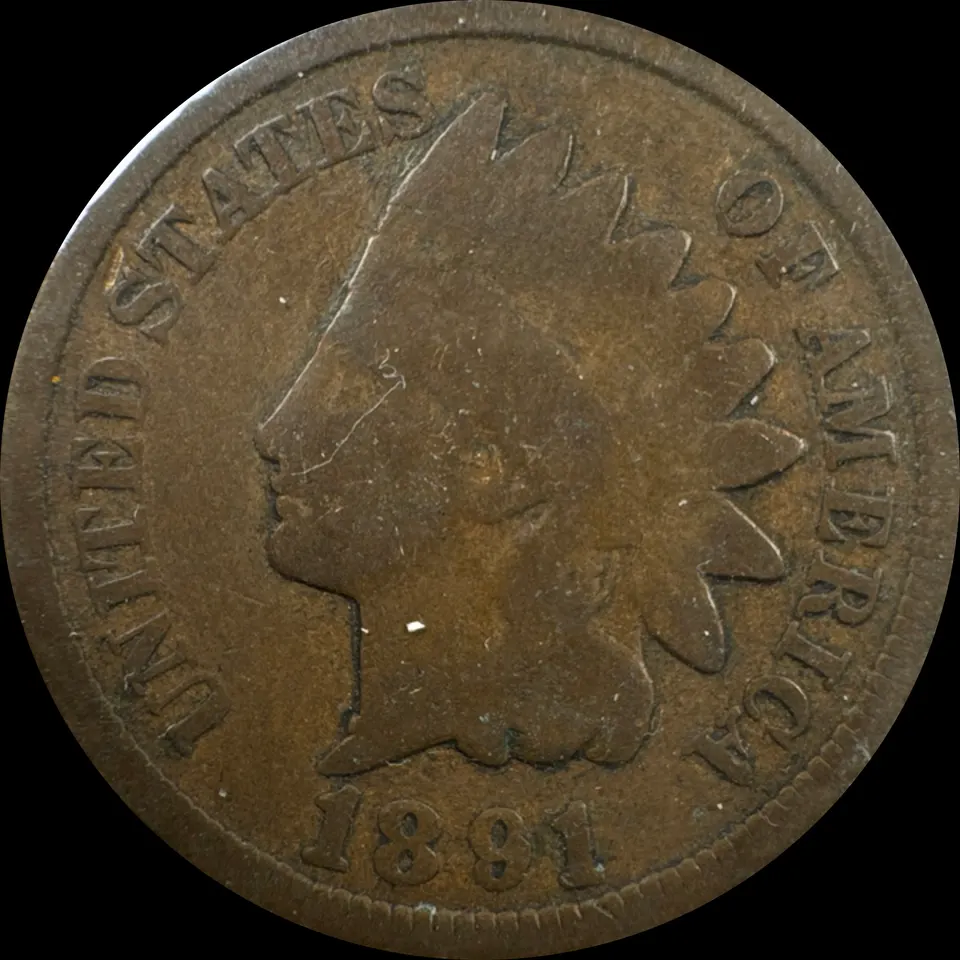 1891-P Indian Head Cent Ungraded — front