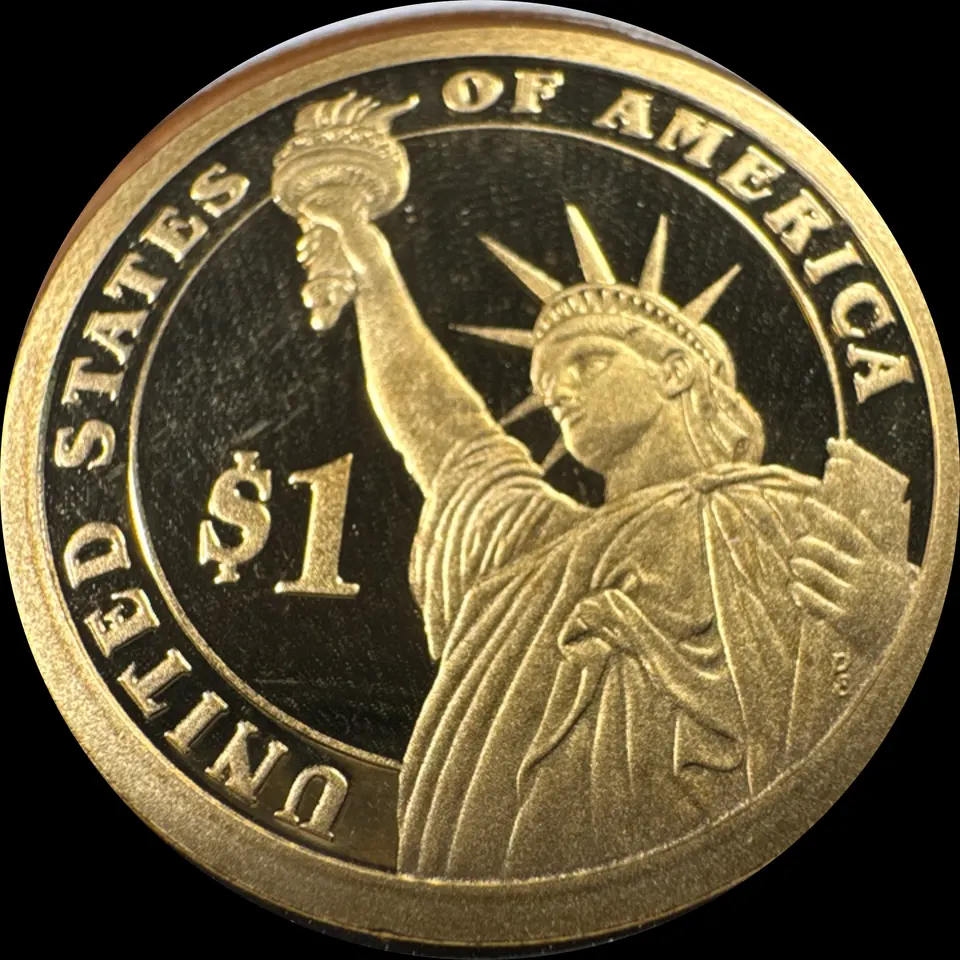 2007-S Presidential Dollar Ungraded — back