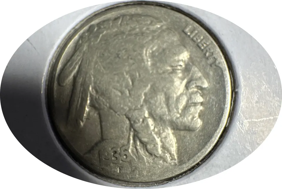 1936-P Buffalo Nickel Ungraded — front