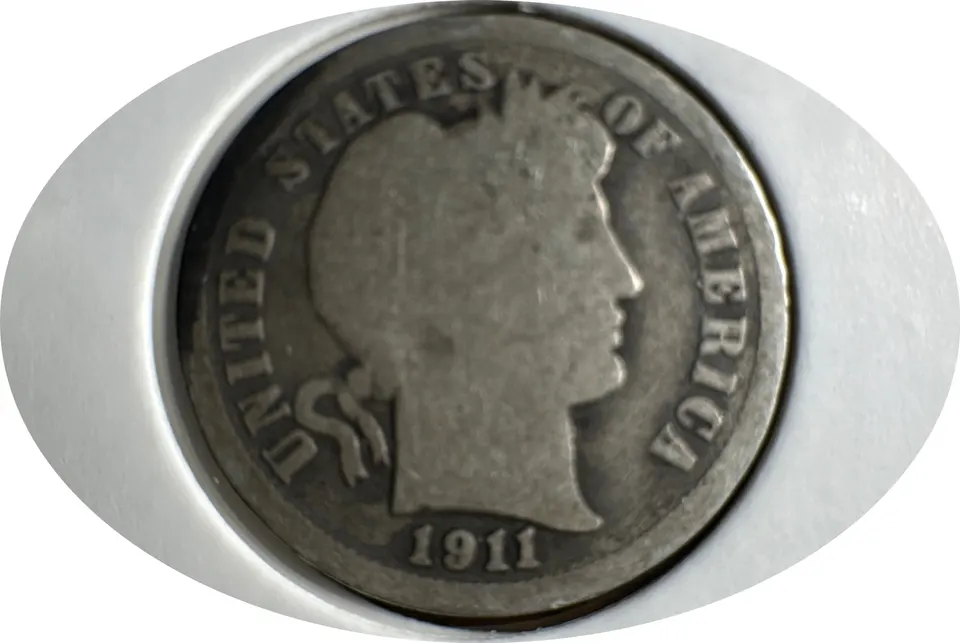 1911-P Barber Dime Ungraded — front