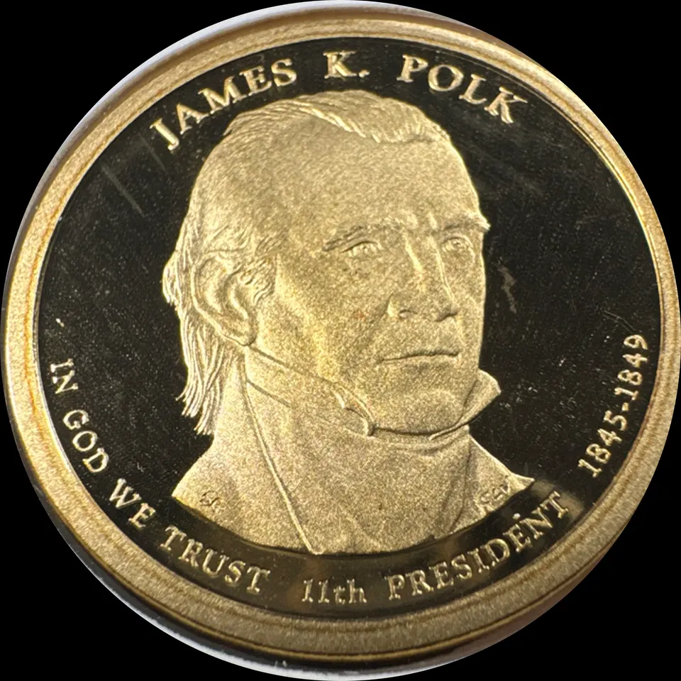 2009-S Presidential Dollar Ungraded — front