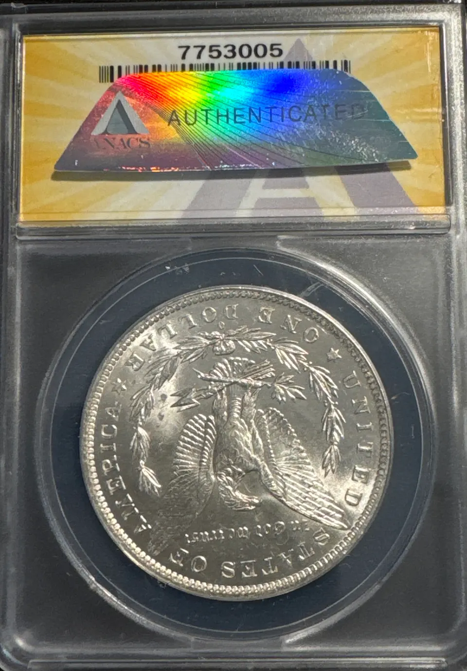 1882-O Morgan Dollar MS63 — back