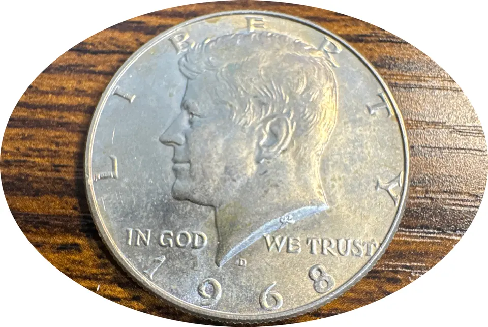 1968-D Kennedy Half Dollar Ungraded — front