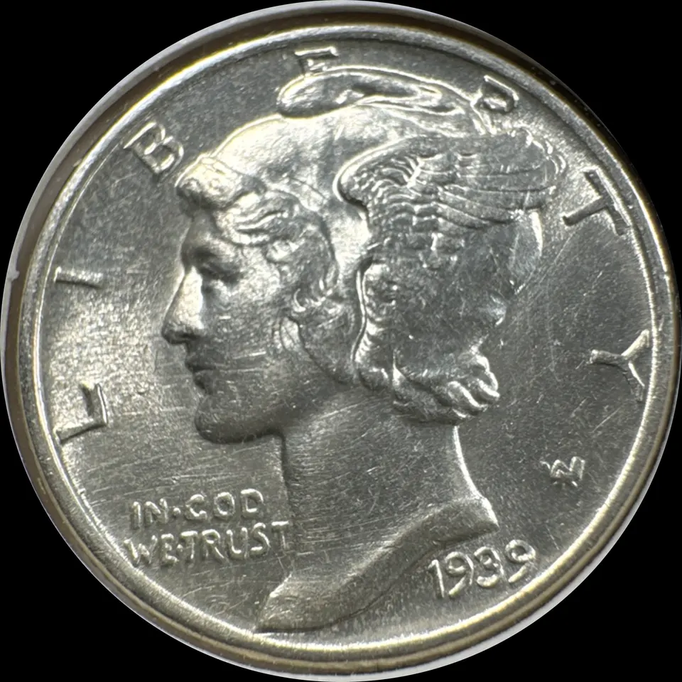 1939-P Mercury Dime Ungraded — front