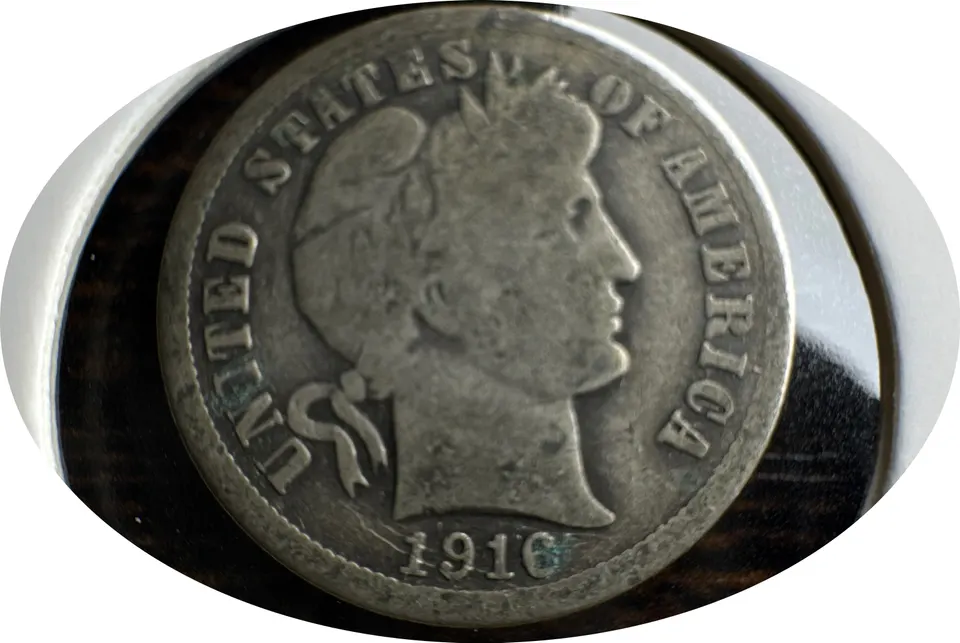 1916-S Barber Dime Ungraded — front