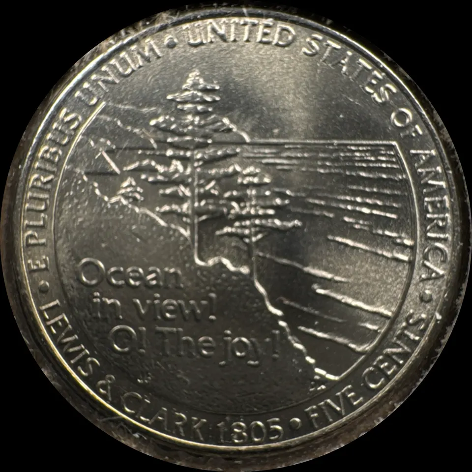 2005-D Jefferson Nickel Ungraded — back