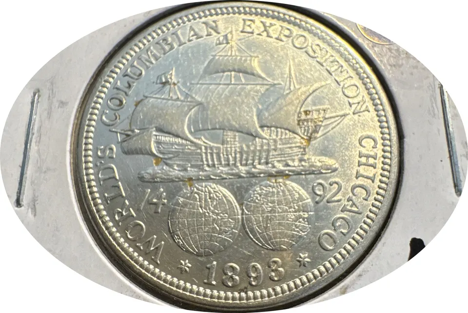 1893-P Columbian Exposition Half Dollar Ungraded — back